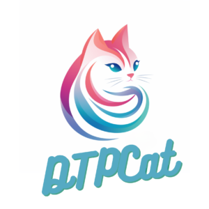 DTPCat logo: "Speak to the World: Multilingual DTP for Global Success." The logo combines bold typography with a globe symbol, reflecting global communication and success in multilingual desktop publishing services.